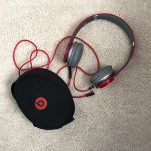 Beats red headphones